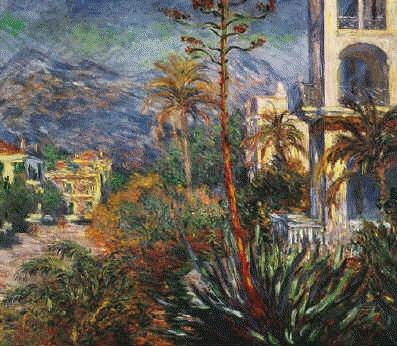 Claude Monet Village with Mountains and Agave Plant China oil painting art